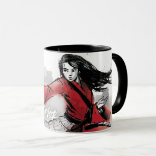 Mug Aquarelle Mulan "Live By Honor"