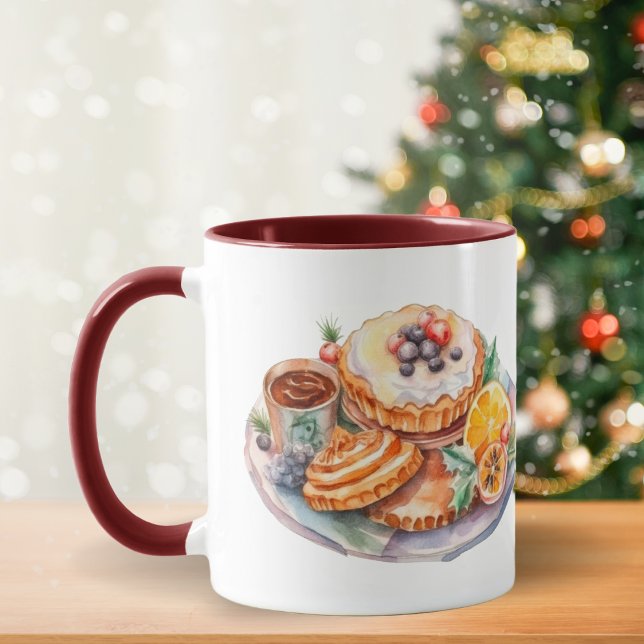Mug Aquarelle Noël (Créateur téléchargé)