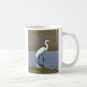 Mug Aquarelle numérique Egret Wetlands