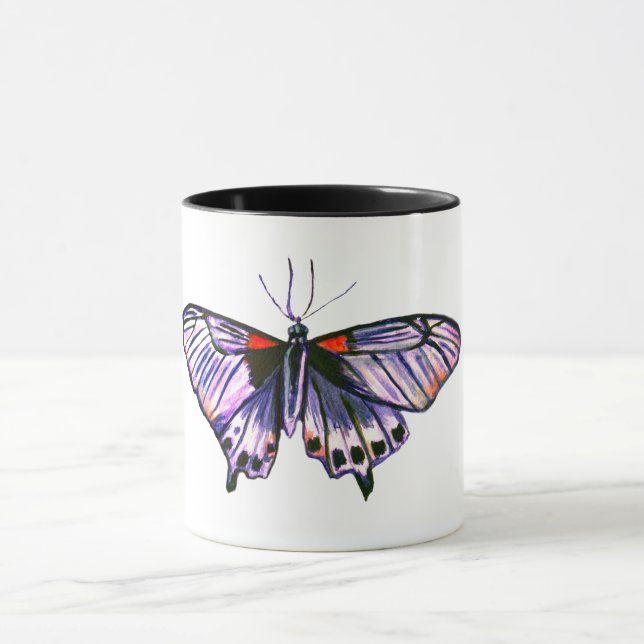 Mug Aquarelle papillon (Centre)