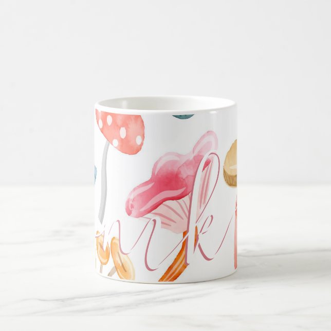 Mug Aquarelle Pastel Champignons (Centre)