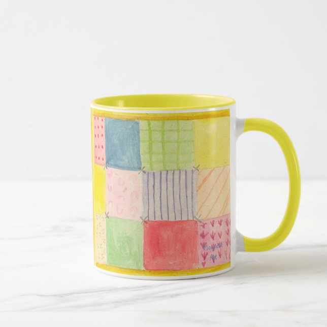 Mug Aquarelle Patchwork Quilg (Droite)