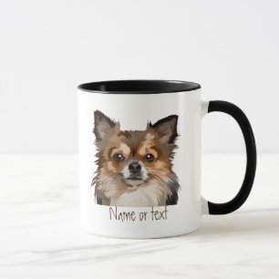 Mug Aquarelle Pomeranian / Chihuahua Chig Pet Custom