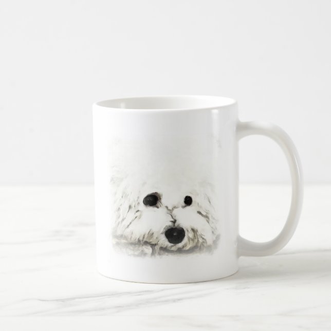 Mug Aquarelle principale artistique de Bichon (Droite)
