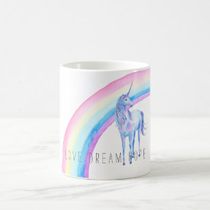 Mug Aquarelle Rainbow Unicorn