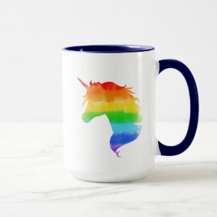 Mug Aquarelle Rainbow Unicorn