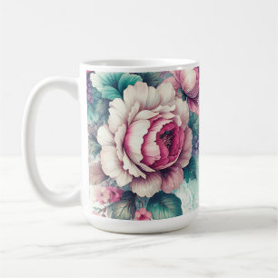 Mug Aquarelle Rose Florale
