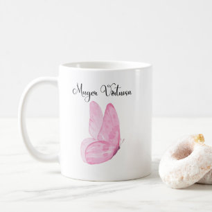 Mug Aquarelle rose papillon Mujer Virtuosa Christian