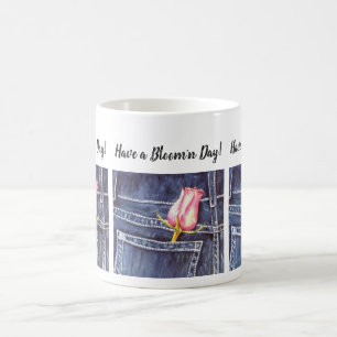 Mug Aquarelle rose simple