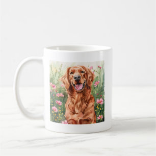 Mug Aquarelle Rouge Setter Chien Coffee Cup Cadeau