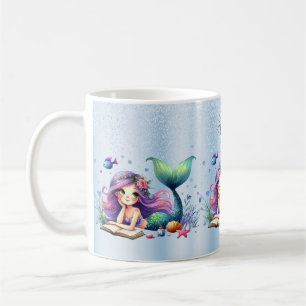 Mug Aquarelle Sirène Mer Vie Mignonne Belle
