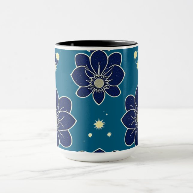 Mug Aquarelle Symphonie florale - Botanique sans joint (Centre)