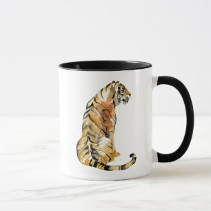 Mug Aquarelle Tiger assis