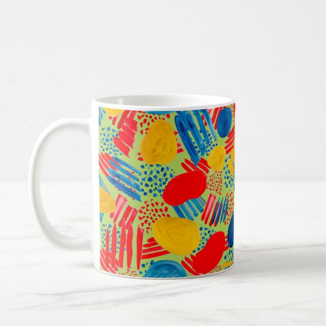 Mug Aquarelle transparente motif avec simple dessiné à (Gauche)