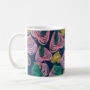 Mug Aquarelle transparente motif floral branches