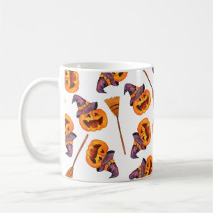 Mug Aquarelle transparente motif heureux halloween vac
