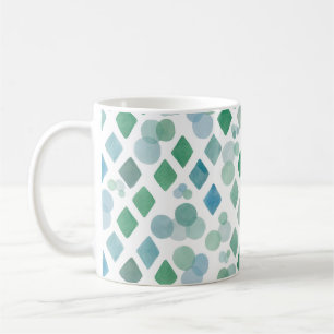 Mug Aquarelle transparente sur un arrière - plan blanc