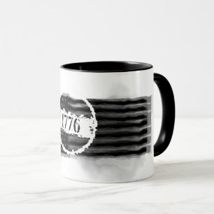Mug Aquarelle vintage 1776 en encre noire 4 juillet