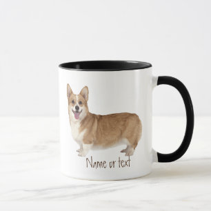 Mug Aquarelle Welsh Corgi animal de compagnie personna
