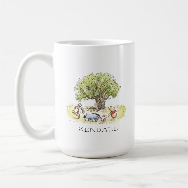Mug Aquarelle Winnie l'Ourson et les Pals (Gauche)