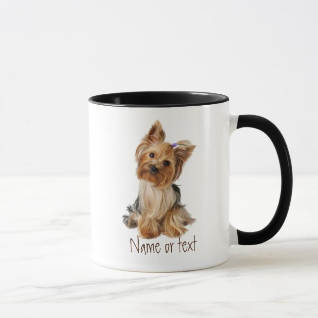 Mug Aquarelle Yorkie Yorkshire Terrier chien animal pe (Droite)