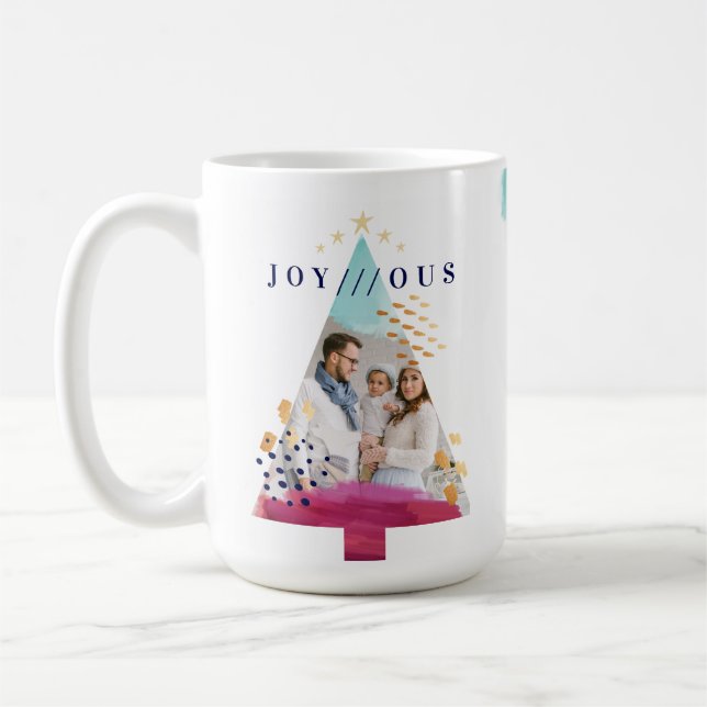 Mug Aquarelles Abstraites artistiques Photo Arbre de N (Gauche)