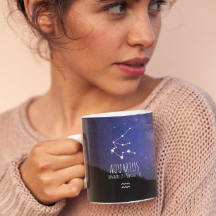 Mug Aquarius   Constellation Zodiaque personnalisée