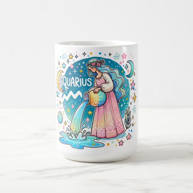 Mug Aquarius Zodiac Water Bearer Astrology (Centre)