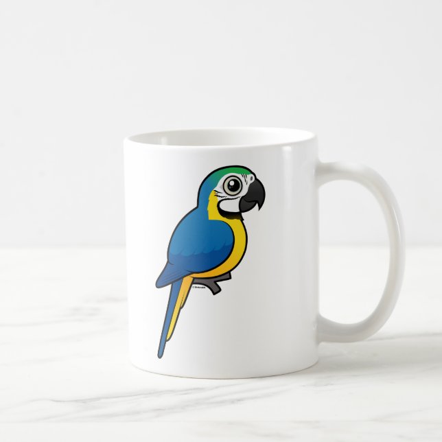 Mug ara Bleu-et-jaune (Droite)
