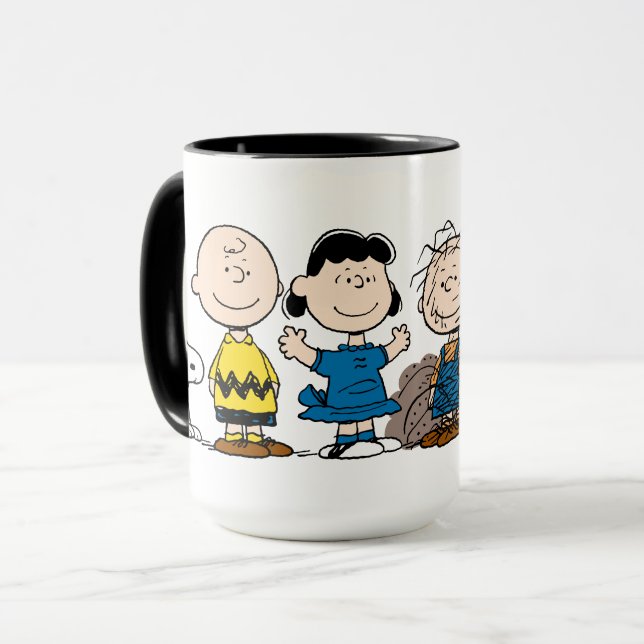 Mug Arachides amis dans une rangée (Devant gauche)