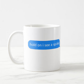 Mug Arachnologue tient sur moi je vois une araignée