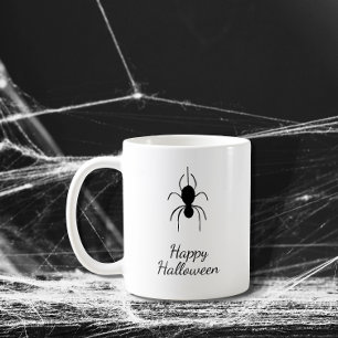 Mug Araignée gothique Halloween Party Simple Noir Blan