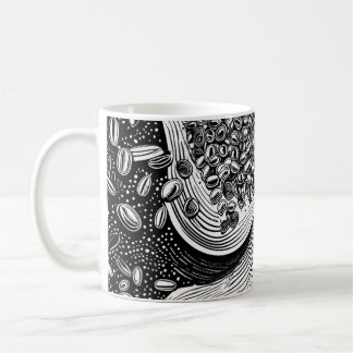 Mug Arbre à café arabique avec brosse calligraphique