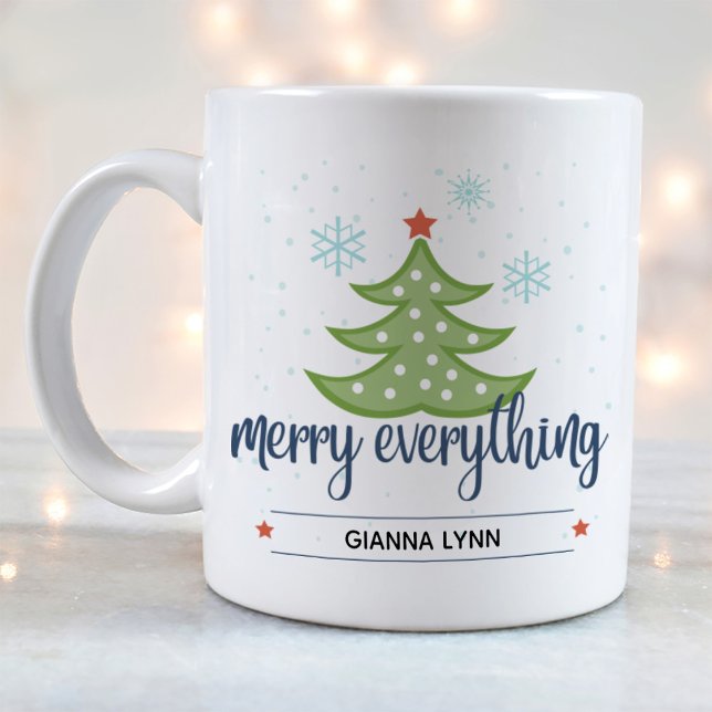 Mug Arbre À feuillage persistant de Jeu personnalisé (Créateur téléchargé)