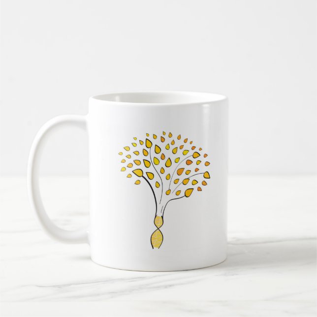Mug Arbre ADN de famille trouvé (Gauche)