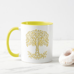 Mug Arbre Celtique Jaune
