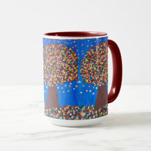 Mug Arbre coloré Abstrait