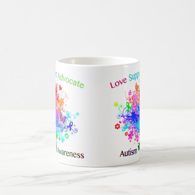 Mug Arbre d'autisme dans le spectre (Centre)