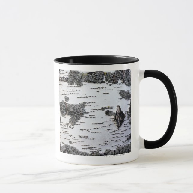 Mug Arbre de bouleau dans la forêt, détail, avec de la (Droite)