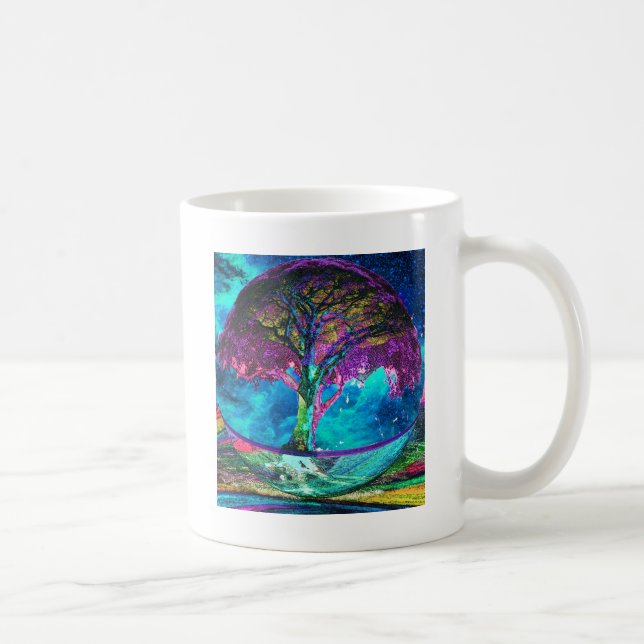Mug Arbre de méditation de la vie (Droite)