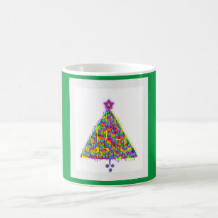 Mug ARBRE DE NOËL AVEC ORNAMENTS Vert
