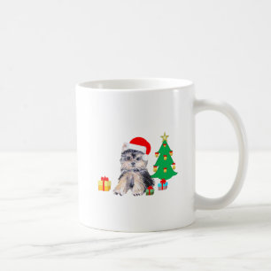 Mug Arbre de Noël, chiot du Yorkshire et cadeaux