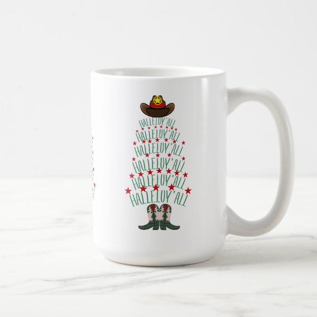 Mug Arbre de Noël Cowboy 2024 (Droite)