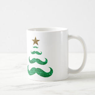 Mug arbre de noël de la moustache