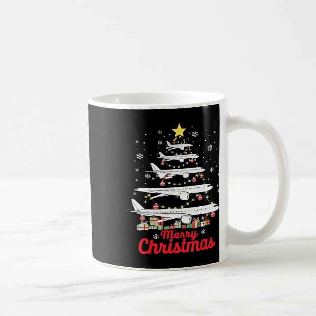 Mug Arbre de Noël de l'avion Joyeux Noël les plus prob (Droite)