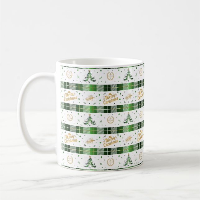 Mug Arbre de Noël de l'avocat - Scales de justice (Gauche)