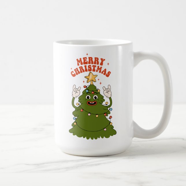 Mug Arbre de Noël de Rockin - Un Jam Festif (Droite)