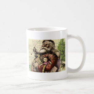 Mug Arbre de Noël du Père Noël joyeux Illustration cla