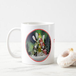 Mug Arbre de Noël Kayak Aurora Borealis