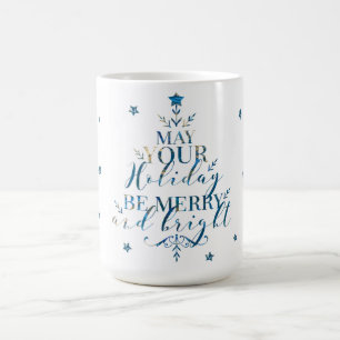 Mug Arbre de Noël magique élégant typographique